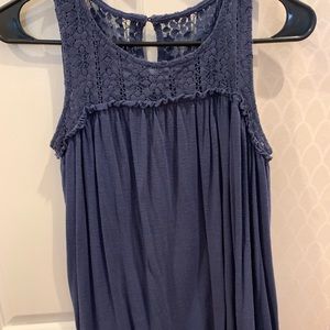 Mossimo tank, pretty blue, Sz S, EUC